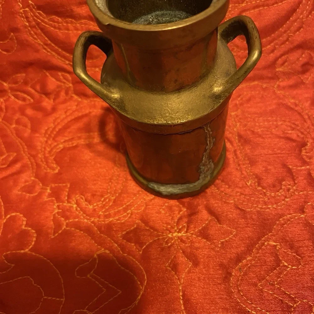Antique Vintage Brass Milk Jug Handmade Height‎ 4.5